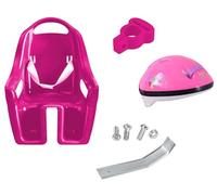 Ammaco Doll Seat For Bikes Fun Girls Bike Pink Dolly Seat With Baby Doll Helmet Carry Me Fantastic Gift Present Ride Along Dolly…