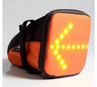Ammaco FHOSS Indicator Signalling Saddle Seat Tail Bike Bag Turn Signal Indicating Bag Wireless Operated USB LED Water Resistant Riding Safety Orange - As seen on ITV's This Morning