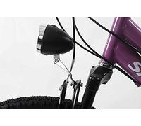 Ammaco front centre fork bike headlight 3 led retro style waterproof safety light night riding MTB road hybrid trek bike