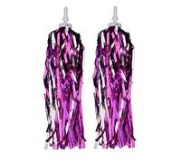 Ammaco Handlebar Girls Bike Tricycle Colorful Streamers Ribbons Tassels Decorations Kids Pink Purple Pair