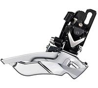 Ammaco Microshift FD-M852 Bike Front Derailleur Mech 2 x 10 Speed 40/28T - 36/26T MTB Dual Pull Silver