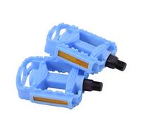 Ammaco Replacement Kids Bike Pedals Baby Blue Plastic 1/2" Steel Axle Non-Slip Pair