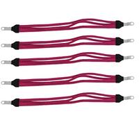 Ammaco Set of 5 Widek 47cm Triobinder Wheel Nut Bike Pannier Luggage Strap Bungee Cords Dutch City E-Bikes (Pink)
