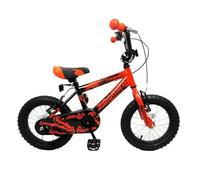 Ammaco Stormhawk Boys 14" Wheel Kids Bike Orange & Black With Stabilisers Age 4+