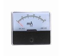 Ammeter DH-670 DC 0-500 MA 1A 2A 3A 5A 10A 20A 30A 50A 100A Rectangular Ampere Needle Panel Meter Gauge Amperemeter 1Pcs(50MA)