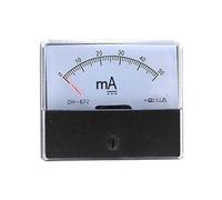 Ammeter DH-670 DC 0-500 mA 1A 2A 3A 5A 10A 20A 30A 50A 100A Rectangular Ampere Needle Panel Meter Gauge Amperemeter(5MA)