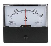 Ammeter DH-670 DC -5-0-5A Rectangular Amp Panel Meter Gauge Ammeter