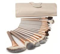 Ammiy Professional Makeup Brushes 18-Piece Set with PU Leather Bag