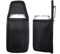 AMMKRO Beer Belt, Beer Holster, Water Bottle Drink Beer Belt Holder, Grilling Beer Gifts for Beer Drinkers/Lovers Beer Accessories for Travel Camping Party