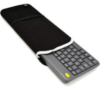 AMMKRO Neoprene Keyboard Carrying Travel Case with Mesh Mouse Pouch for Logitech K400 Plus Wireless Touch TV Keyboard, Case Only