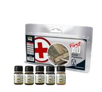 AMMO by Mig Jimenez First Aid Basic Pigment Powder Set - 5 Bottles (30ml)