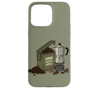 Ammo Container Coffee Roast Military Veteran Tactical Brew Case for iPhone 15 Pro Max