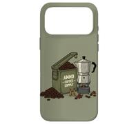 Ammo Container Coffee Roast Military Veteran Tactical Brew Case for iPhone 17 Pro Max