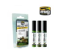 Ammo Green Tones Set Oilbrushers Set