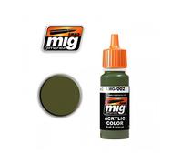 Ammo MIG-0002 RAL 6003 Olivgrün Opt.2 Acrylic Paints (17 Ml), Multicolour