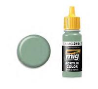 Ammo MIG-0219 Fs 34226 (Bs283) Interior Green Acrylic Paints (17 Ml), Multicolour