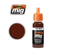 Ammo MIG-0913 Red Brown Base Acrylic Paints (17 Ml), Multicolour