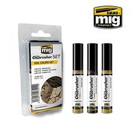 AMMO MIG-7511 Soil Colors Oilbrushers Set, Multicolour