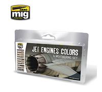 Ammo Mig Jimenez Jet Engines Colors And Weathering Set # 7445