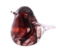 Ammon Enterprises Hollow Robin for Ashes | Contemporary Robin | Memorial Glass | Cremation Keepsakes | Memorials for the Home | Keepsake Urn | Glass Ornaments | Bird Ornament
