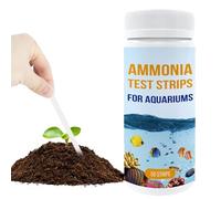 Ammonia Test Strips - Aquarium Water Quality Tester, Fish Tank Water Testing Strips | Fast Reading Waters Ammonia Detection Paper for Aquaculture Pond Fish Farming Waters Analysis Monitoring