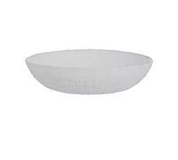 Ammonite 18pc Or 19pc Grey Opal Glass Dinner Set Dinnerware Modern Summer Plates (6X Soup Bowl)