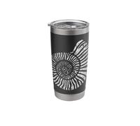 Ammonite Fossil Shell Distressed Nature Geology Design Stainless Steel Insulated Tumbler