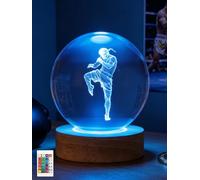 Ammonite Muay Thai Crystal Ball Night Light, 16 Colors Remote & USB Base