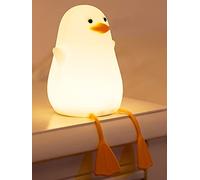 Ammonite Nursery Duck Night Light, Cute Silicone Lamp for Kids, Soft Silicone Nursery Nightlight USB LED Touch Lamp Kids Bedroom Decor as Xmas Birthday Gifts for Boys Girls