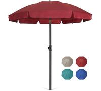 AMMSUN Patio Umbrella 6.5 ft Market Table Umbrella Tilt Steel Pole UPF50+ Protection,Great for Outdoor Garden Backyard (Maroon)