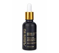 Ammuri 2.5% Retinol Serum for Face with Vitamin C & Hyaluronic Acid - Anti Aging Night Serum for Dark Spots, Wrinkles & Acne Scars - Brightening Niacinamide Formula, 30ml