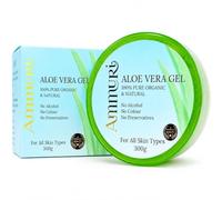 Ammuri Organic Aloe Vera Gel 300ml - 100% Pure Natural Cooling Moisturiser for Face, Hair & Body | Hydrating After Sun Lotion for Dry Skin | Non-Sticky Soothing Gel, Vegan & Cruelty-Free