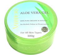 Ammuri Organic Aloe Vera Gel 300ml - 100% Pure Natural Moisturiser for Face, Hair & Body | Cooling After Sun Lotion & Sunburn Relief | Hydrating Soothing Gel for Dry Acne Prone Skin, Non-Sticky
