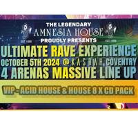 AMNESIA HOUSE - COVENTRY - Amnesia House - Ultimate Rave Experience - VIP - Acid House & House Arena - CD Pack