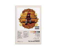AmNooL Kanye West Album Cover Poster The College Dropout 12x18inch(30x45cm) Canvas Wall Art Print Modern Family Bedroom Decor