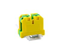 AMNOUR 10Pcs Wire Conductor EK-16/35 Connector Ground Screw Connection Din Rail Terminal Blocks EK16/35