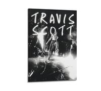 AMNSAVTU Travis Scott Poster Music Album Poster Music Canvas Posters for Bedroom Wall Art Decor Posters & Prints 12x18inch(30x45cm) Frame-style-2