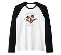 Amo a Mi Bulldog Raglan Baseball Tee