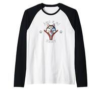 Amo a Mi Husky Raglan Baseball Tee
