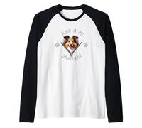 Amo a Mi Shetland Raglan Baseball Tee