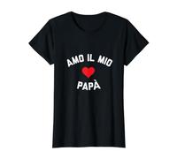 Amo Il Mio Papà Value Graphic T-Shirt, Women, Black, L