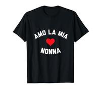 Amo La Mia Nonna Value Graphic T-Shirt, Men, Black, XL