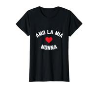 Amo La Mia Nonna Value Graphic T-Shirt, Women, Black, S