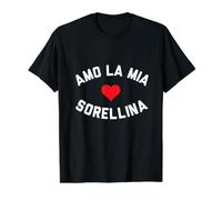 Amo la Mia Sorellina Value Graphic T-Shirt, Men, Black, M
