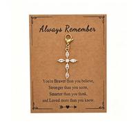 AMOBESTER Crystal Cross Clasp on Charms Gold-Plated Religion Pendant for Necklace and Bracelet