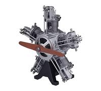 AMOC TECHING Engine Model, 230+PCS 1:6 Metal Five Cylinder Radial Aircraft Engine Simulation Model, Science Education Educational Toy Gift Ornaments