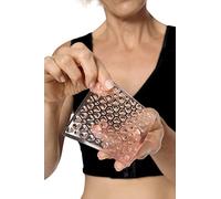 Amoena Lymph Flow Silicone Pressure Pad - Compression Pad - Supports/Stimulates Lymph Flow - 100 x 110mm - One Size, Pack of 2, Pale, Talla única