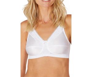 Amoena 'Nancy' Non-Wired Pocketed Mastectomy Bra - WHITE - 36A