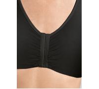 AMOENA Women's Frances Front-Closure Leisure Bra, Opaque, Black, Large DD/E
