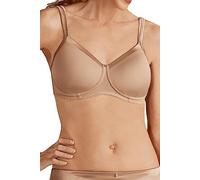 AMOENA Women's Lara Satin Pocketed Seamless Wire Free Tshirt Bra, Nude, 40AA